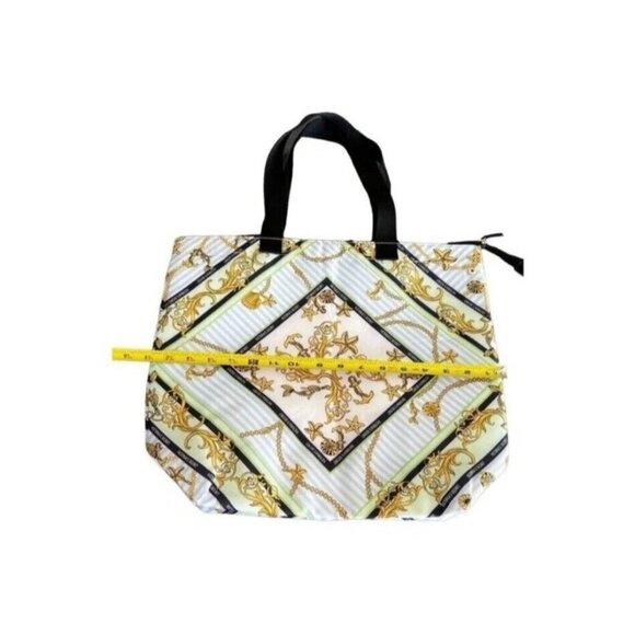 NWOT VICTORIA'S SECRET Insulated Cooler Tote Bag Zip Top Nautical Beach Themed - Picture 5 of 16